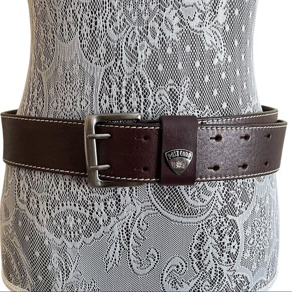 POSTCARD Made In Italy Leather Belt Brown Size Large - Picture 2 of 7